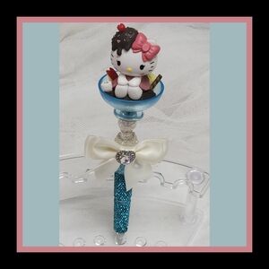 Cute Hello Kitty Pen Rhinestones and Bow
